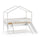 Lit cabane 90x200 toboggan sommier inclus Vipack Dallas Blanc