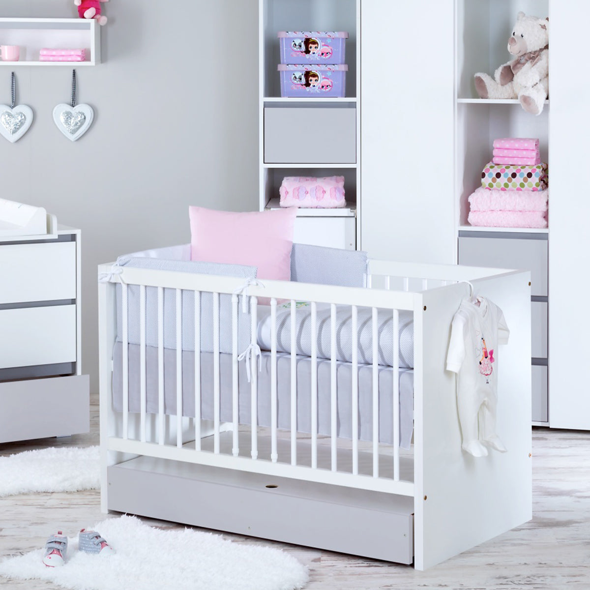 Lit bébé LittleSky by Klups Dalia - Blanc - vue 2