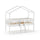 Lit cabane 90x200 sommier inclus Vipack Dallas Blanc
