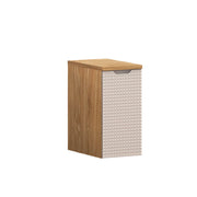 Demi-colonne 1 porte 30cm Mallory Beige et bois