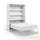 Lit escamotable 140x200 vertical sommier inclus Devon Blanc