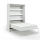 Lit escamotable 140x200 vertical sommier inclus Devon Blanc