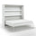 Lit escamotable 160x200 horizontal sommier inclus Devon Blanc