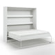 Lit escamotable 160x200 horizontal sommier inclus Devon Blanc