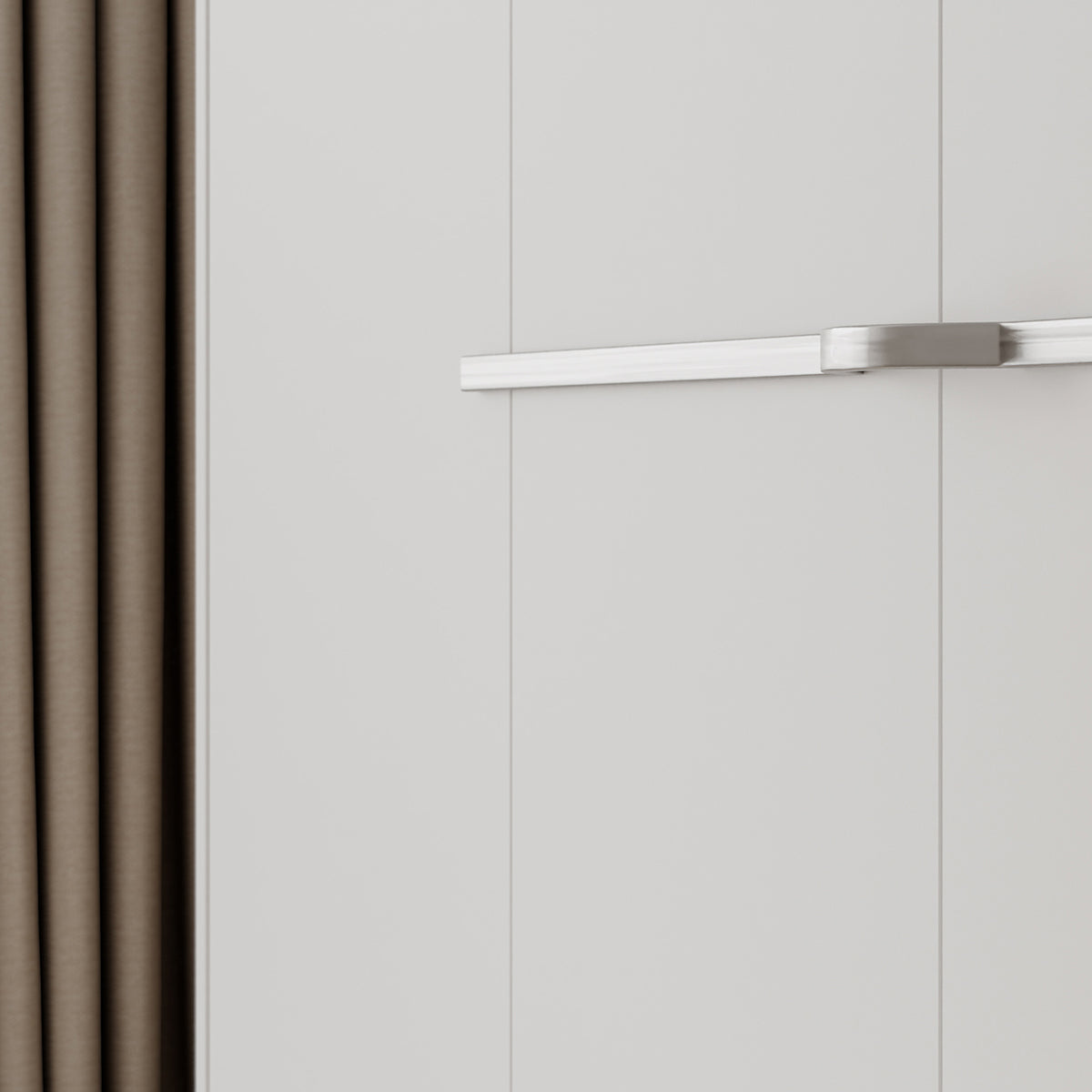 Lit escamotable 160x200 horizontal sommier inclus Devon Blanc - vue 7