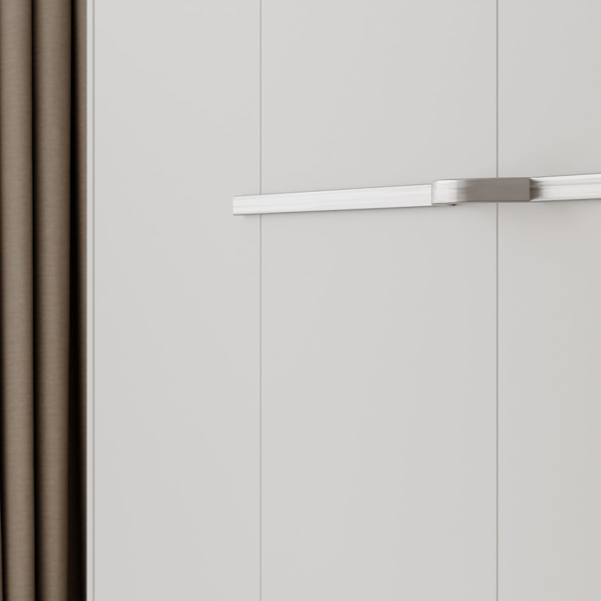 Lit escamotable 140x200 horizontal sommier inclus Devon Blanc - vue 7