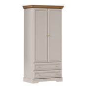 Armoire 2 portes 2 tiroirs Dulci Cachemire et Bois