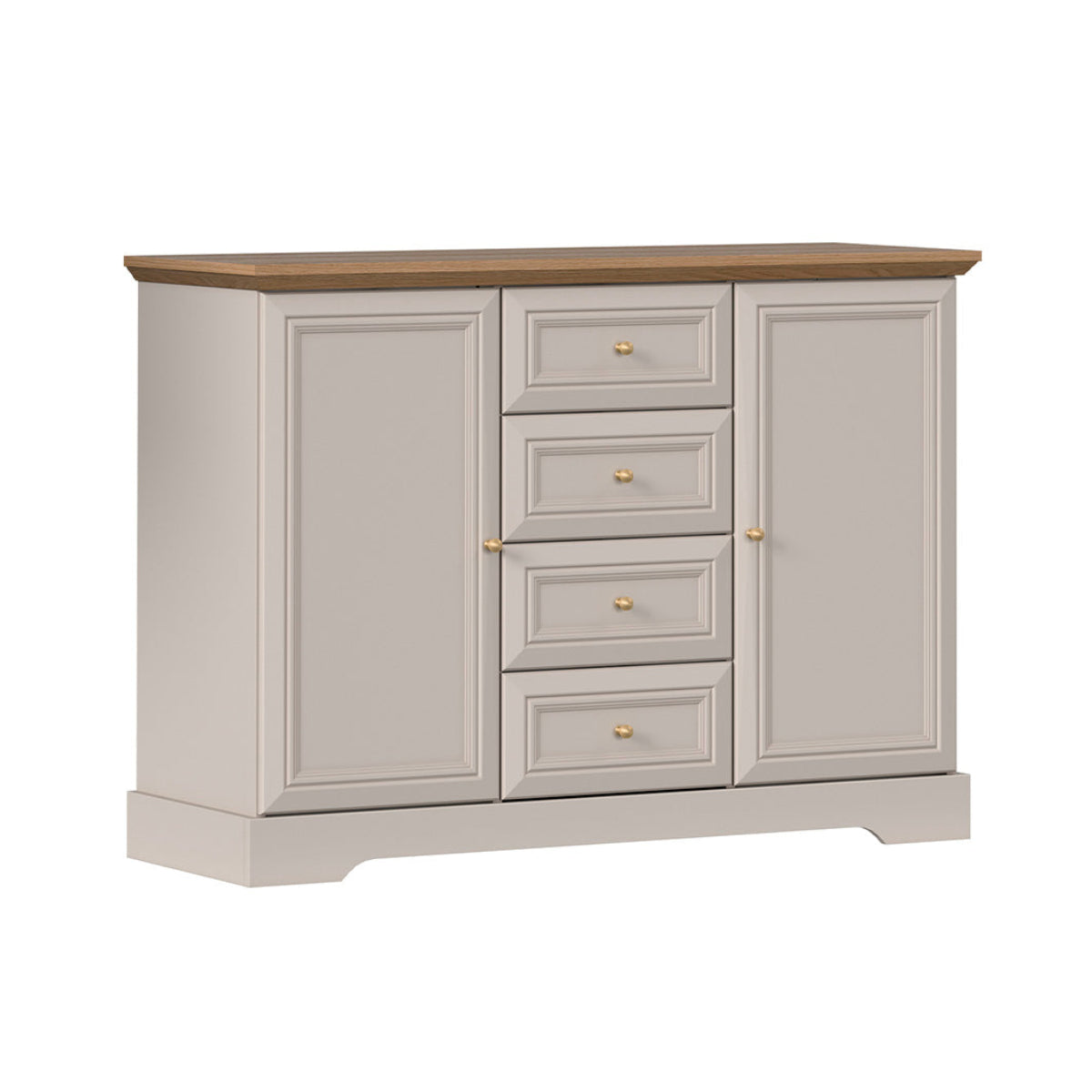 Buffet 2 portes 4 tiroirs Dulci Cachemire et Bois