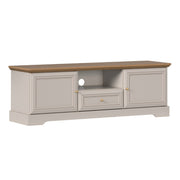 Meuble TV 2 portes 1 tiroir 155 cm Dulci Cachemire et Bois