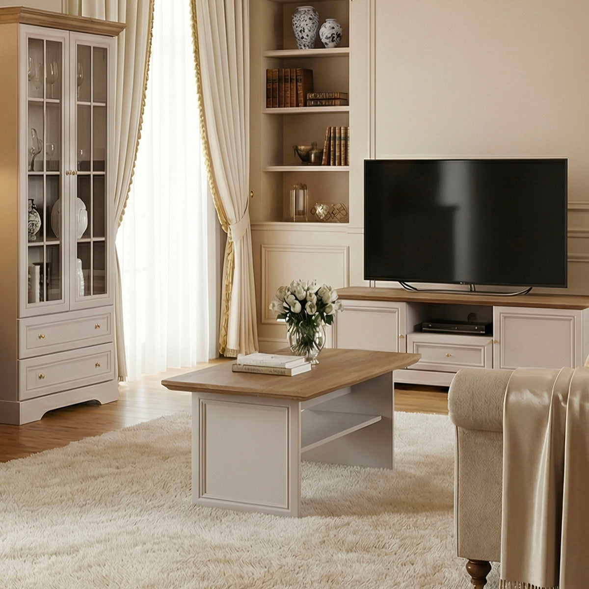 Table basse Dulci Cachemire et Bois - vue 3