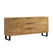 Buffet 2 portes 3 tiroirs Eden Bois et Metal