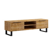 Meuble TV 2 tiroirs 180 cm Eden Bois et Metal