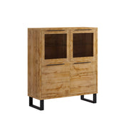 Vaisselier 4 portes Eden Bois et Metal