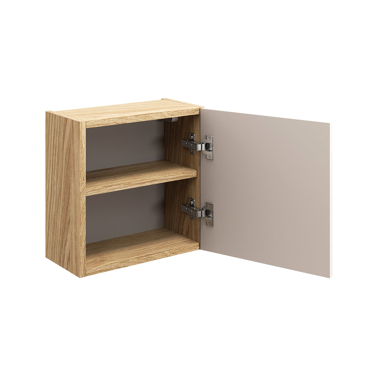 Armoire murale 1 porte Elora Beige et Bois - vue 3