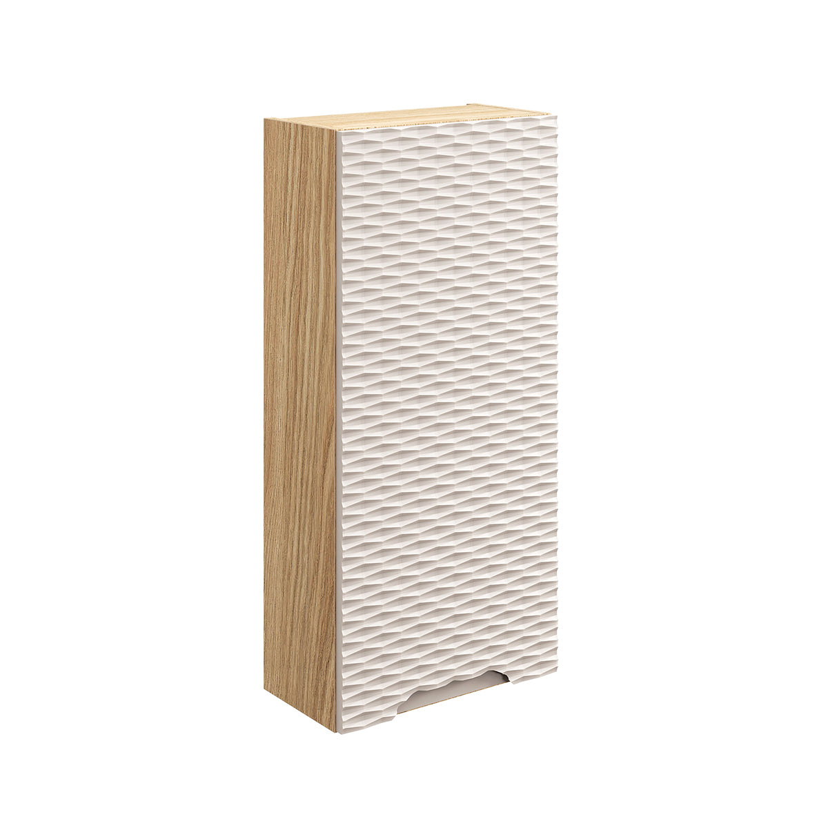 Demi-colonne 1 porte Elora Beige et Bois