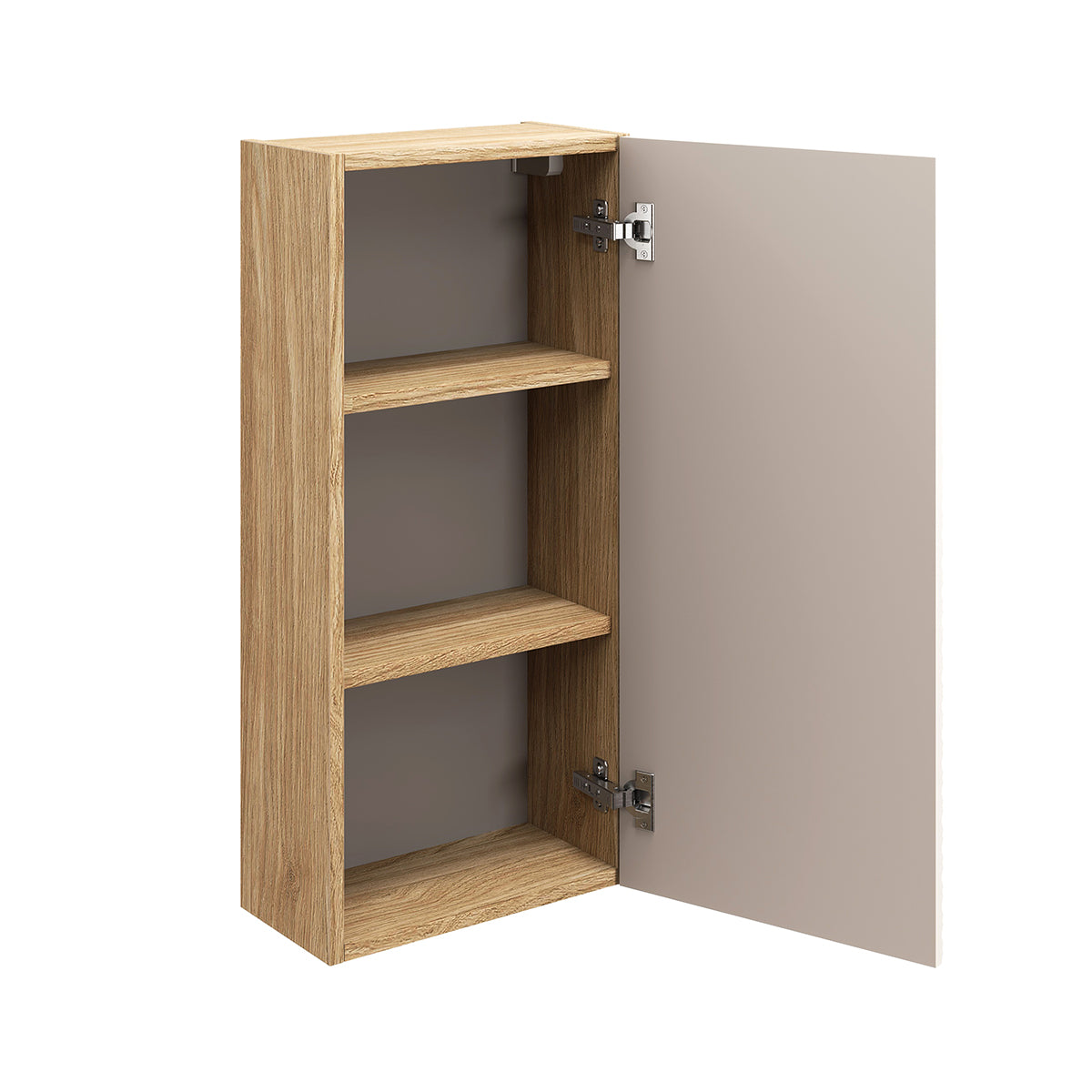 Demi-colonne 1 porte Elora Beige et Bois - vue 3