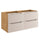 Meuble sous-vasque 120cm 4 tiroirs Elora Beige et bois