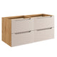 Meuble sous-vasque 120cm 4 tiroirs Elora Beige et bois