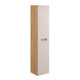 Colonne murale 2 portes Elora Beige et bois