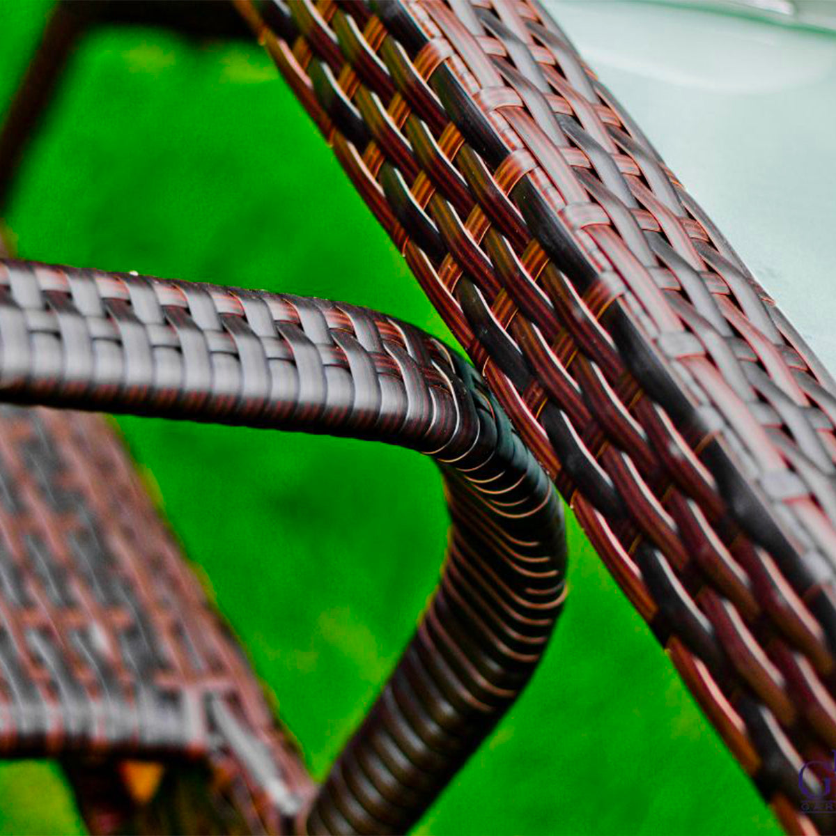 Ensemble table et chaises de jardin 6 personnes Rio Marron - vue 3