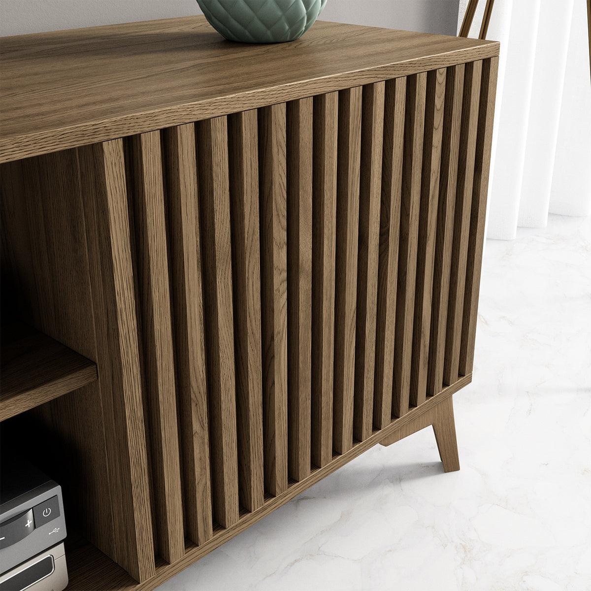 Meuble TV 2 portes 150 cm Esteban Bois - vue 5