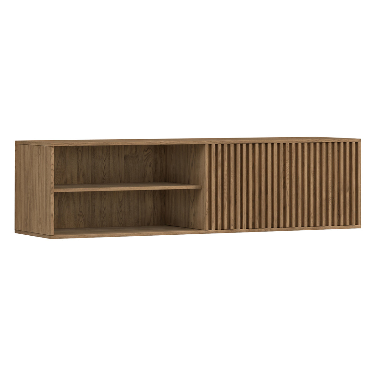 Meuble TV mural 1 porte 150 cm Esteban Bois