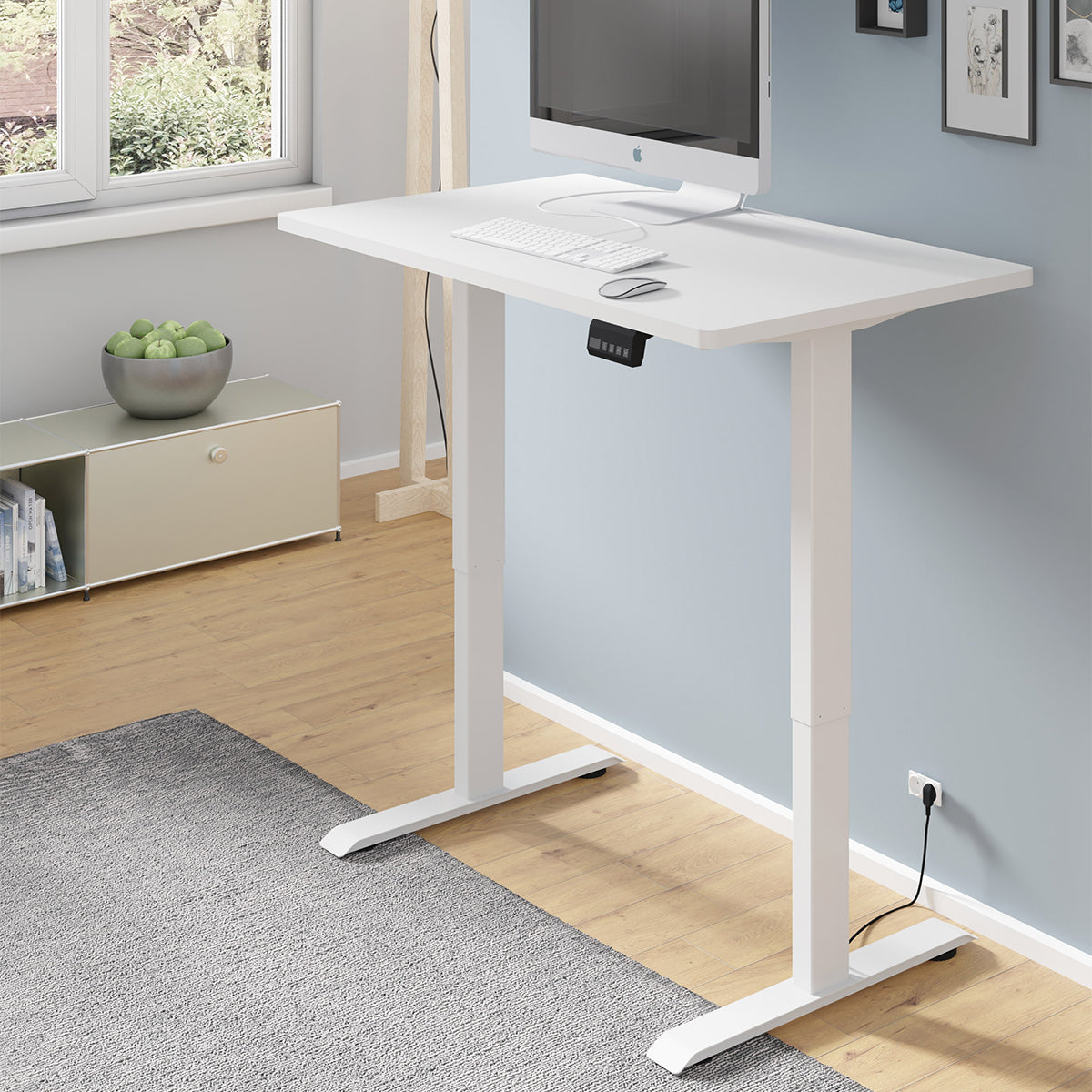 Bureau électrique 120 cm Ergo Blanc - vue 5