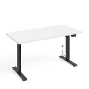 Bureau électrique 140 cm Ergo Blanc et Noir