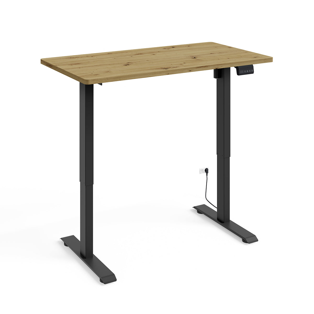 Bureau électrique 120 cm Ergo Bois et Noir - vue 2