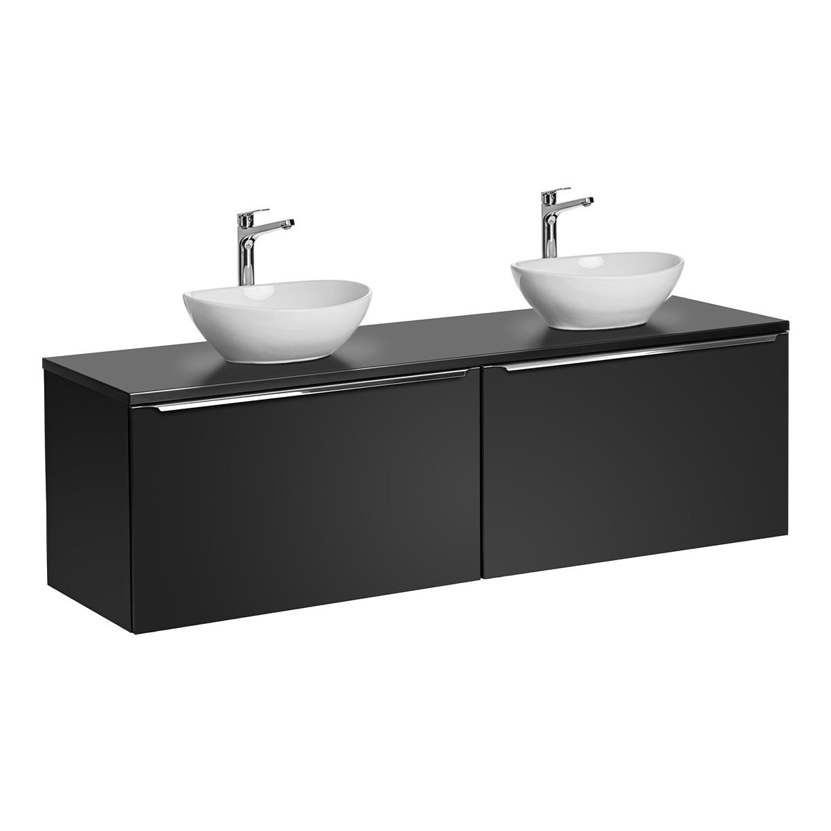 Meuble double vasque 160cm Éros Noir