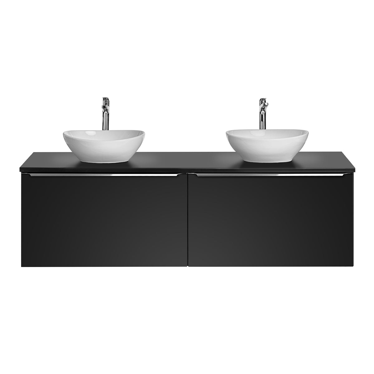 Meuble double vasque 160cm Éros Noir - vue 4