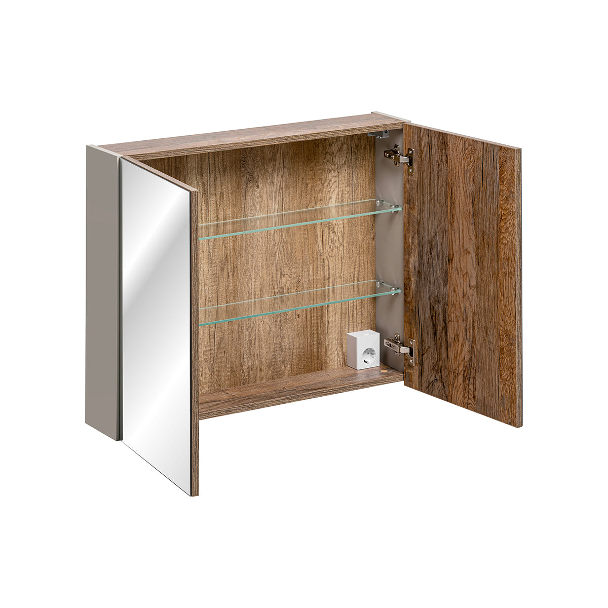 Miroir armoire murale 80cm Éros Taupe - vue 2