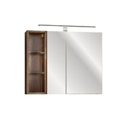 Miroir armoire murale 3 niches 80cm Éros Taupe