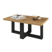 Table basse rectangle Ezgui Bois et Noir