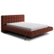Lit coffre 160x200 sommier inclus Ezio Brique