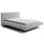 Lit coffre 160x200 sommier inclus Ezio Gris clair