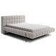 Lit coffre 160x200 sommier inclus Ezio Gris clair