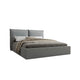 Lit coffre 160x200 sommier inclus Sandro Gris