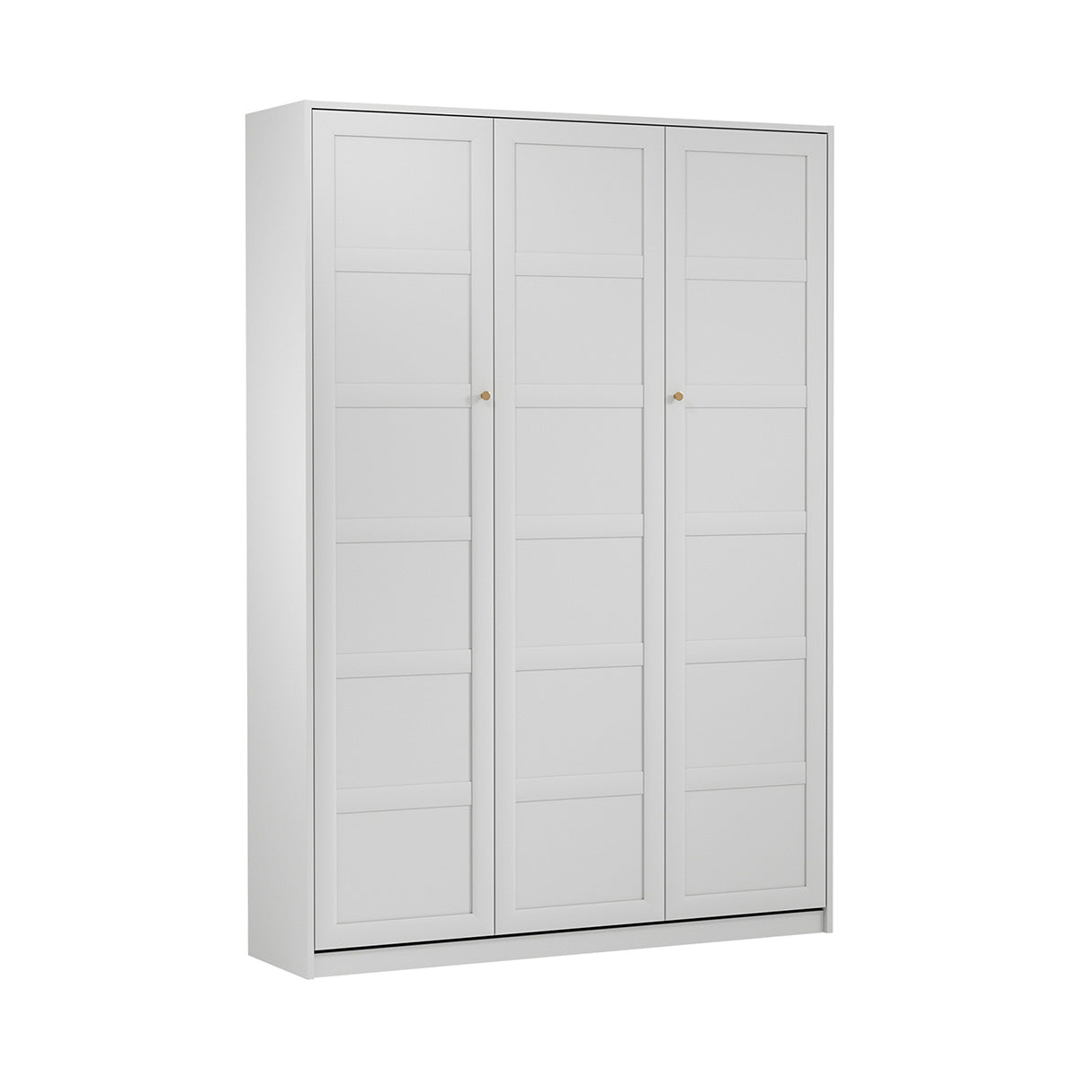 Lit escamotable 140x200 sommier et tête de lit inclus Fergus Blanc - vue 3