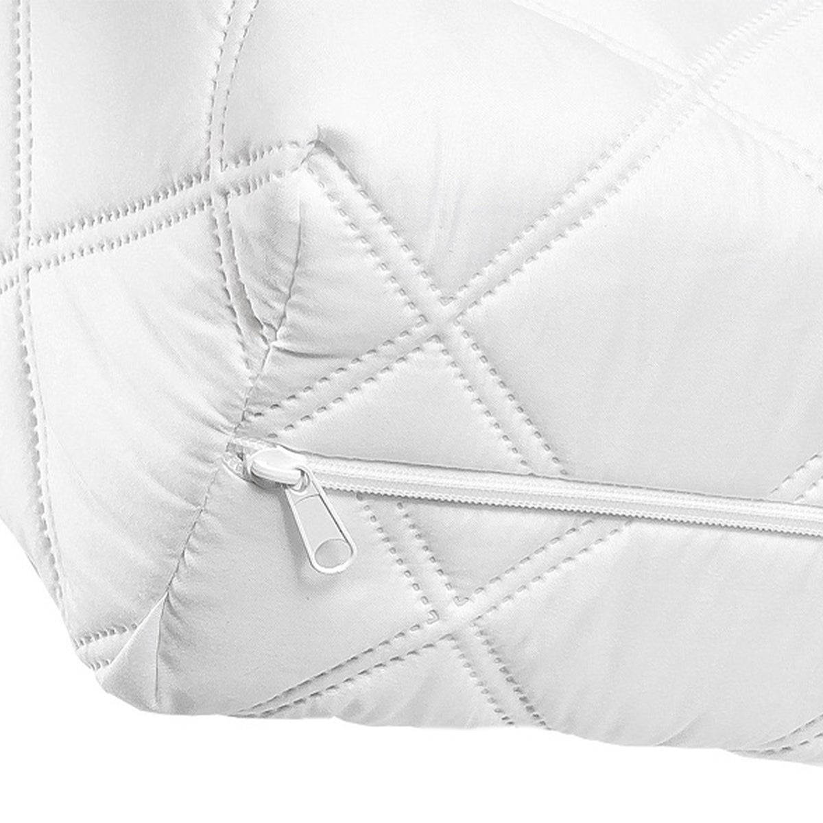 Matelas 90x190 mousse coco 15 cm anti-acarien Arlo Blanc - vue 6