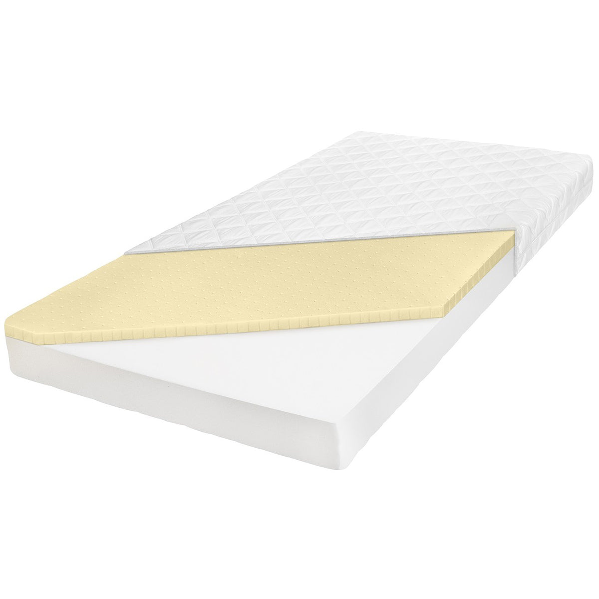 Matelas 60x120 mousse latex 12 cm Cléo Blanc - vue 5