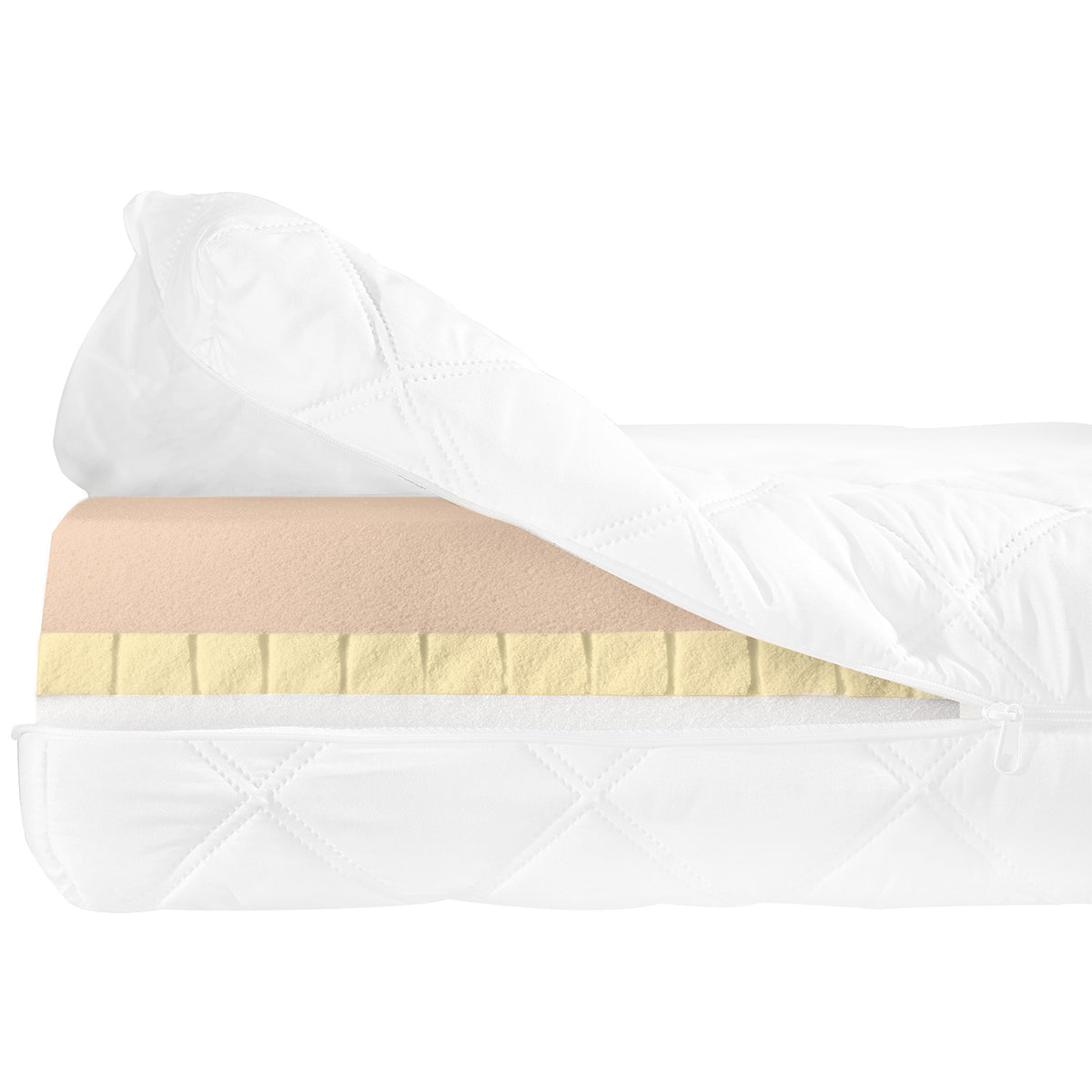 Matelas 90x200 mémoire de forme 14 cm Noah Blanc - vue 4