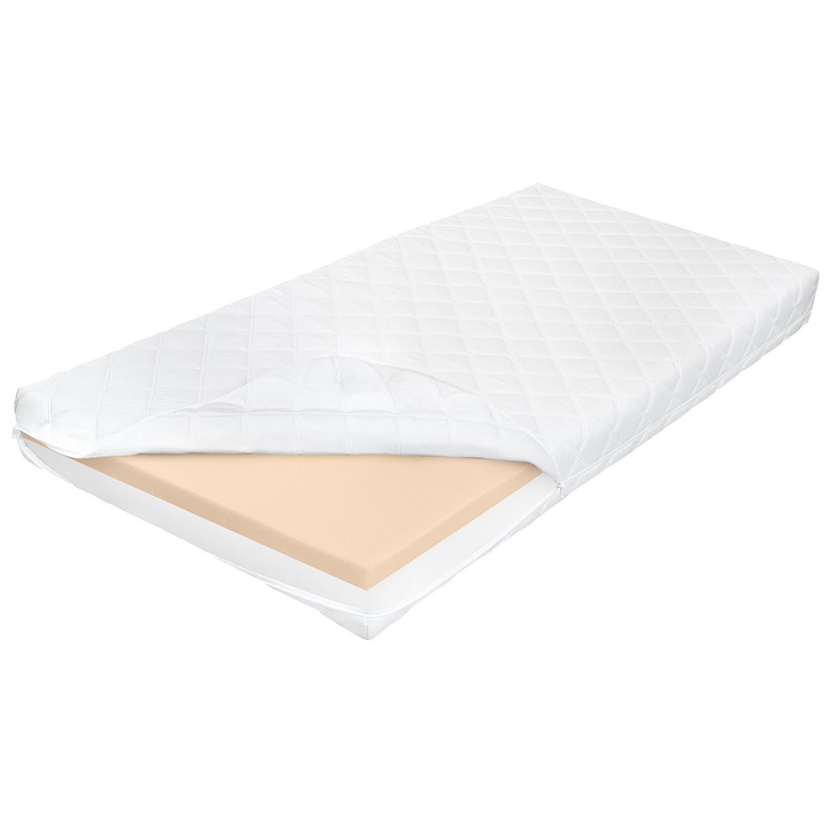 Matelas 90x200 mémoire de forme 18 cm Milo Blanc - vue 2