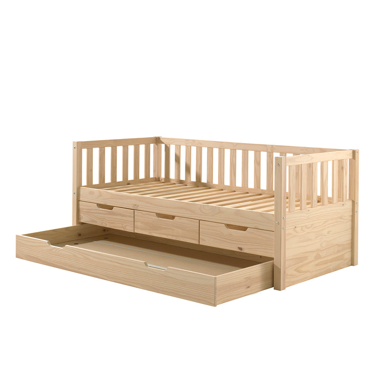 Tiroir de lit 90x190 Vipack Fritz - Bois - vue 3