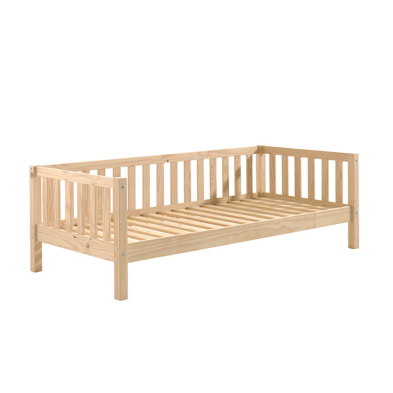 Lit banquette 90x200 sommier inclus Vipack Fritz - Bois