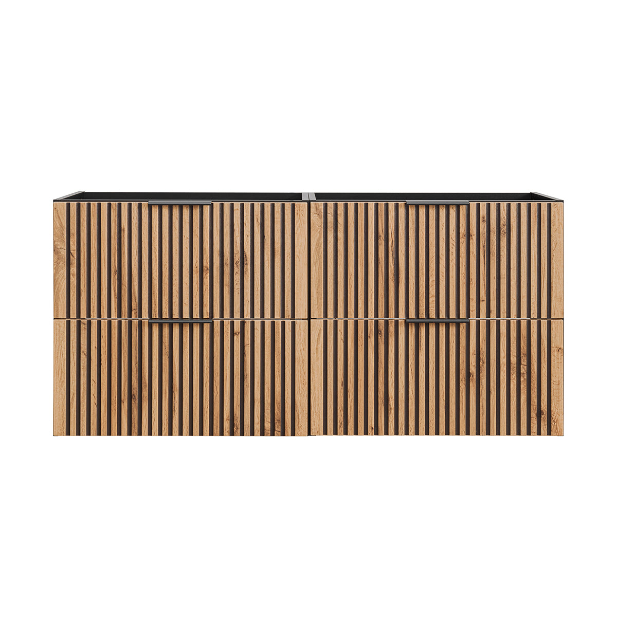 Meuble sous-vasque 120cm Gaia Bois et Noir - vue 3