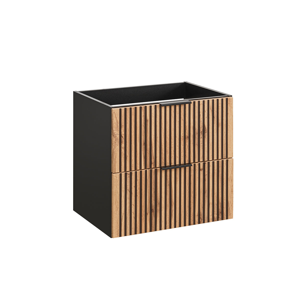 Meuble sous-vasque 60cm Gaia Bois et Noir