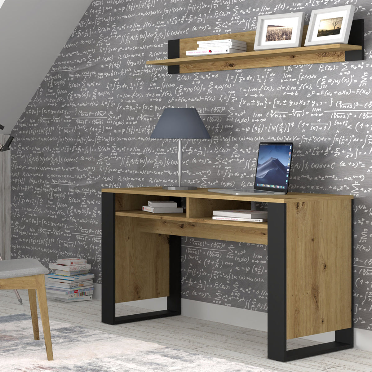 Bureau 2 niches Gani Bois et Noir - vue 2