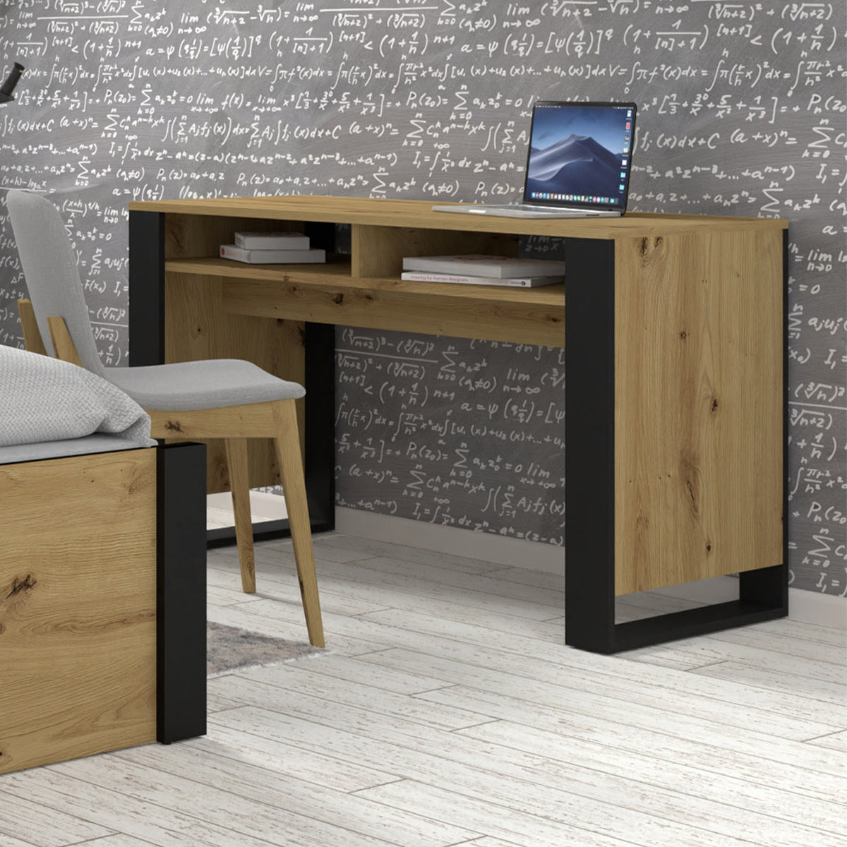 Bureau 2 niches Gani Bois et Noir - vue 4
