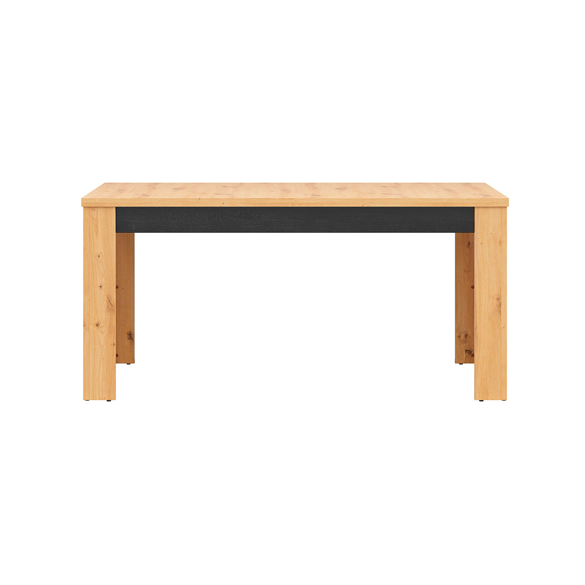 Table à manger extensible 4 à 6 places Glenn Bois et Noir - vue 3